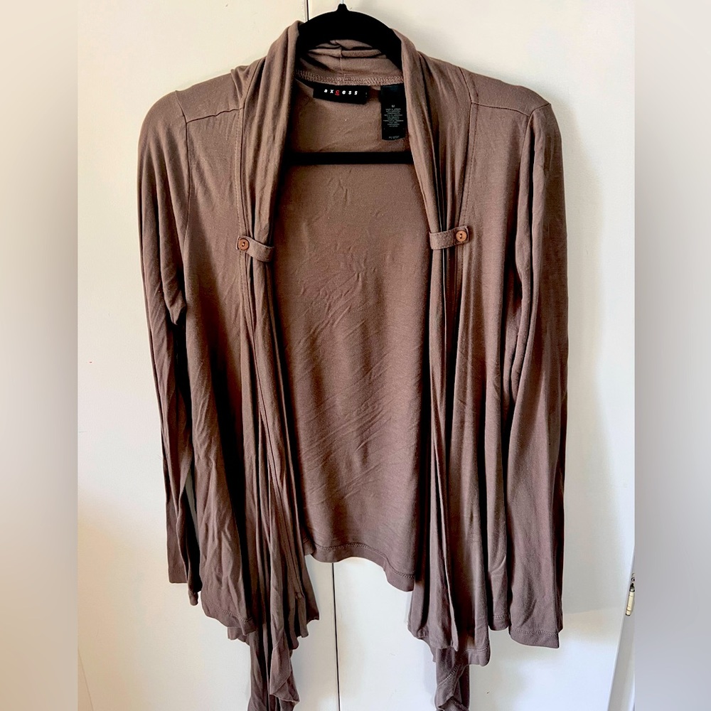 Brown cardigan